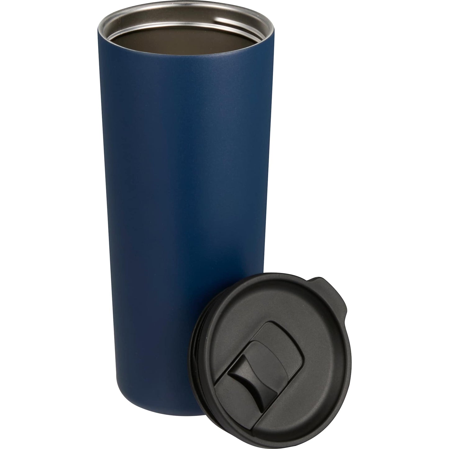 Front View of Blue Leeston Copper Vacuum Insulated Tumbler 24oz
