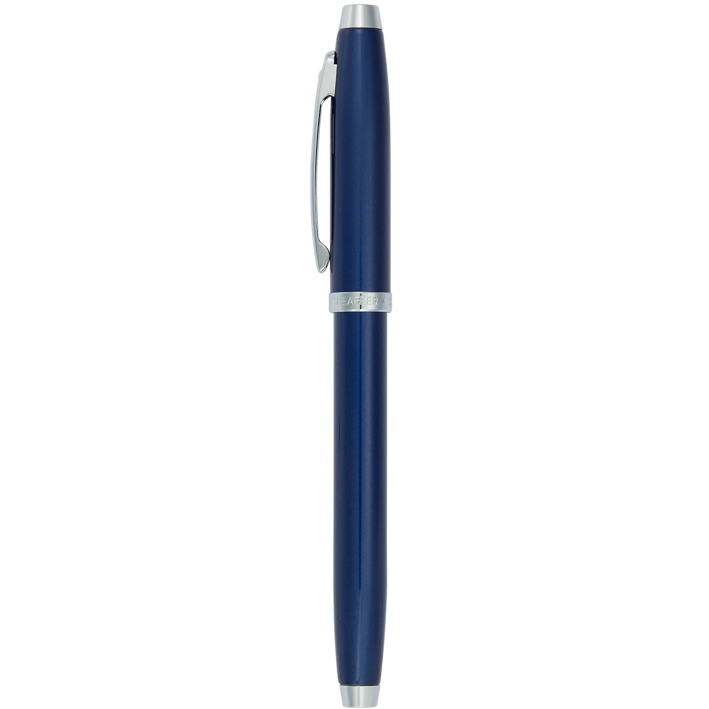Front View of Blue Sheaffer® 100 Glossy Lacquer Roller Ball plain