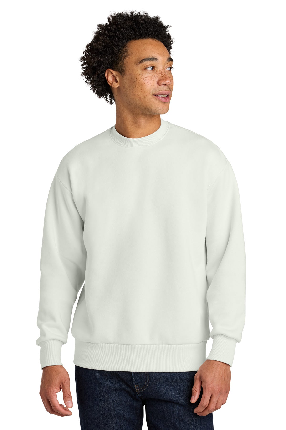 Front View of Bone Next Level Apparel Heavyweight Sweatshirt NL9007