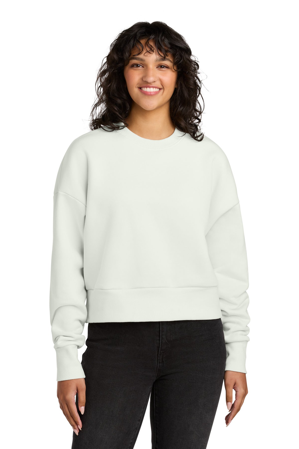 Front View of Bone Next Level Apparel Women's Heavyweight Sweatshirt NL9087