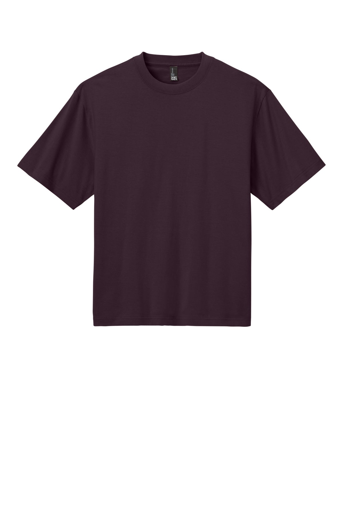 Front View of Bordeaux District Heavyweight Very Important Tee DT6065