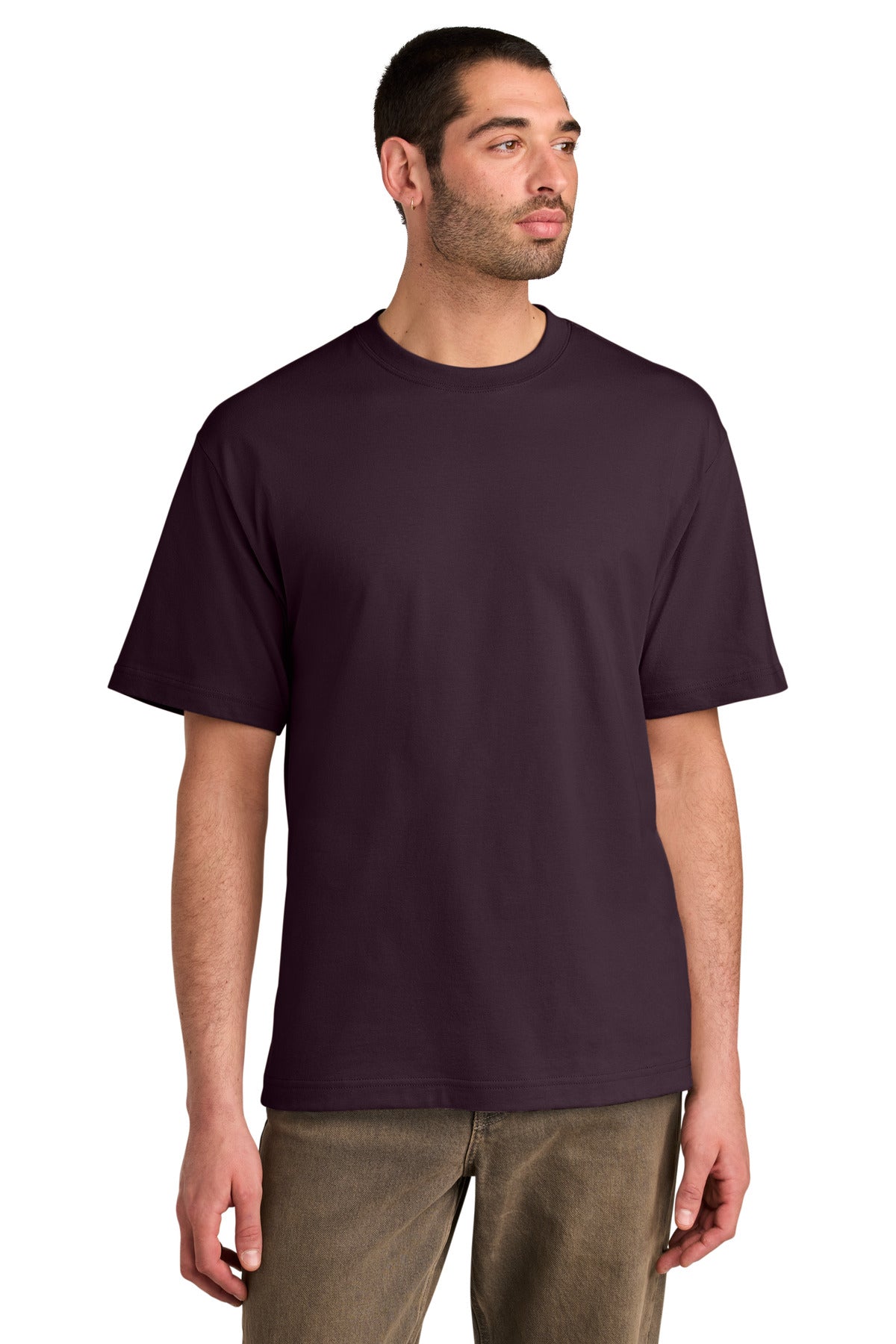 Front View of Bordeaux District Heavyweight Very Important Tee DT6065