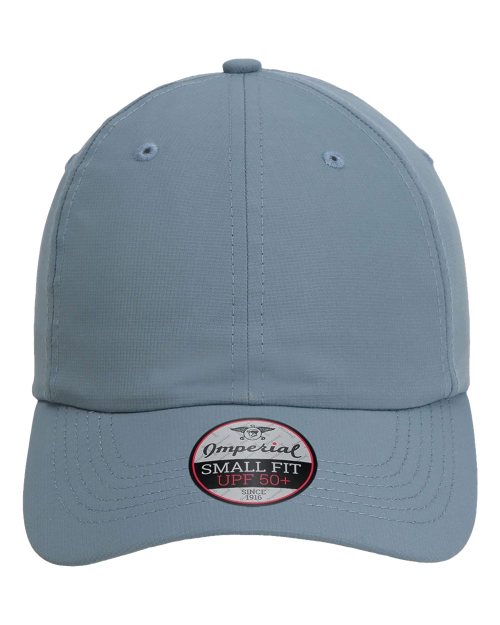 Front View of Breaker Blue The Hinsen Women's Performance Ponytail Cap - L338