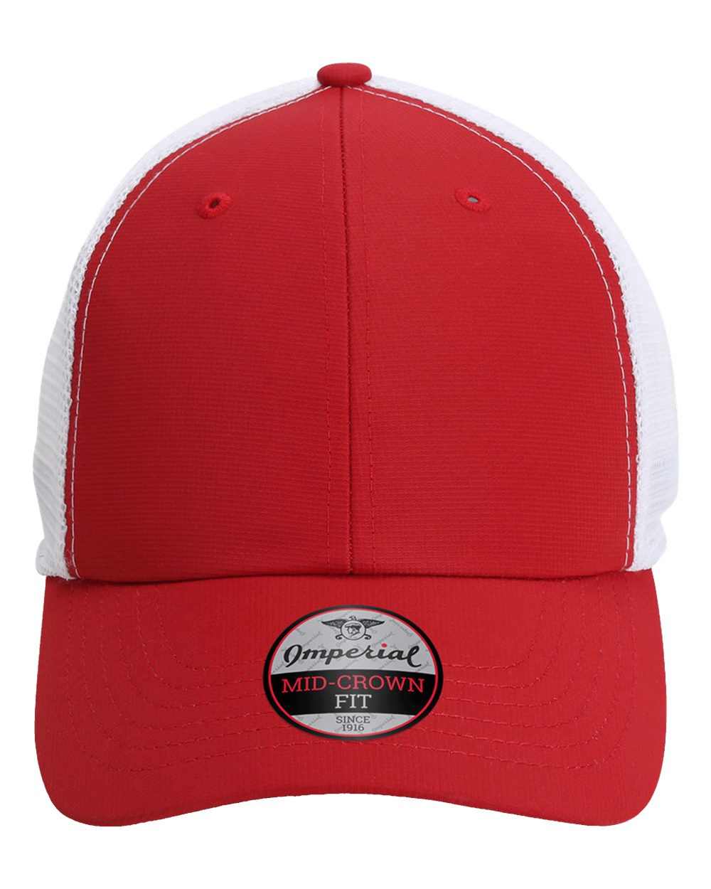 Front View of Cardinal/ White The Original Sport Mesh Cap - X210SM