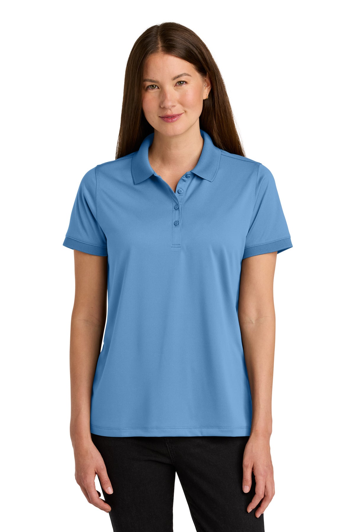 Front View of CarolinaBl CornerStone Women's Workwear Pro Polo CS451