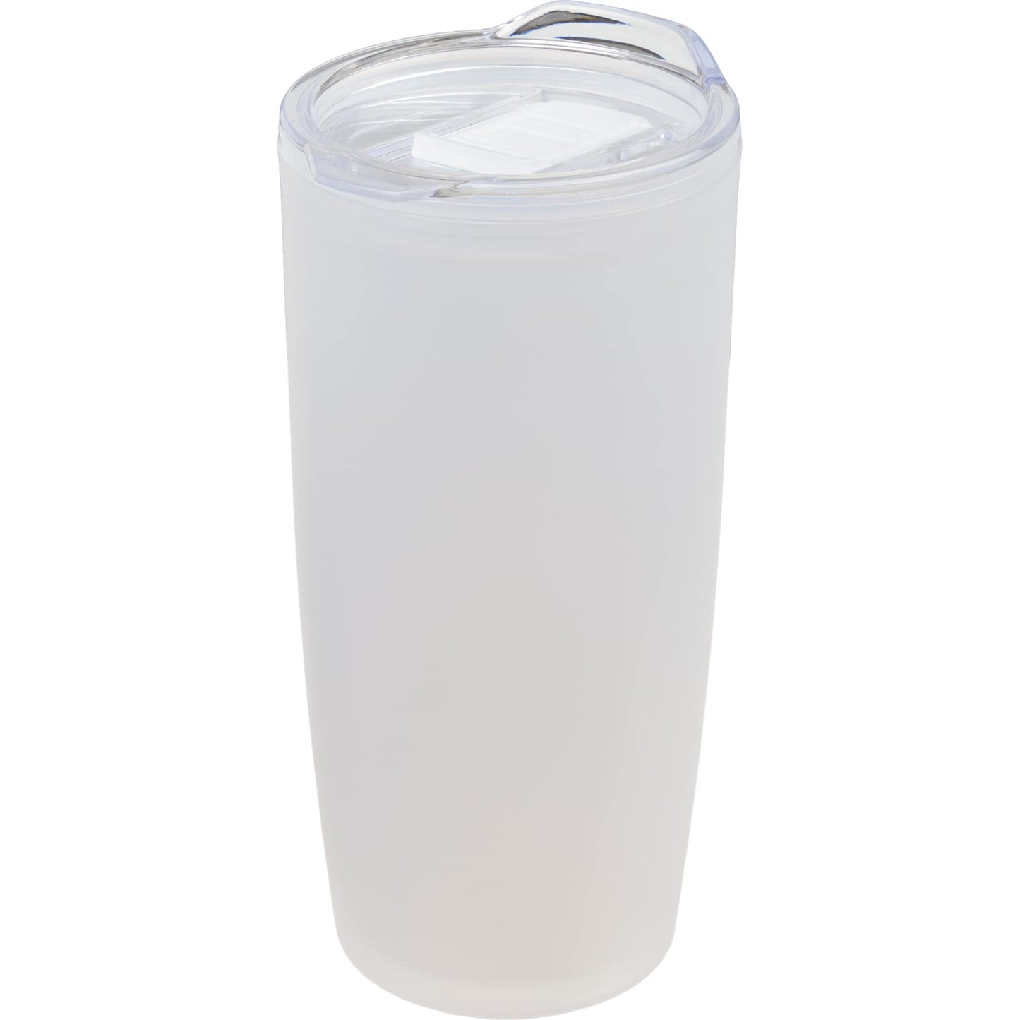 Front View of Clear Coastal Double Wall Tumbler 22 oz plain