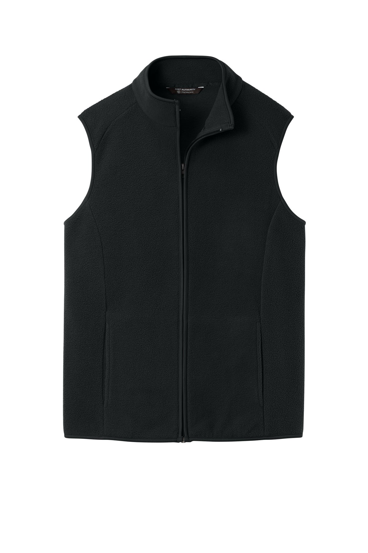 Front View of DeepBlack Port Authority C-FREE Fleece Vest F702