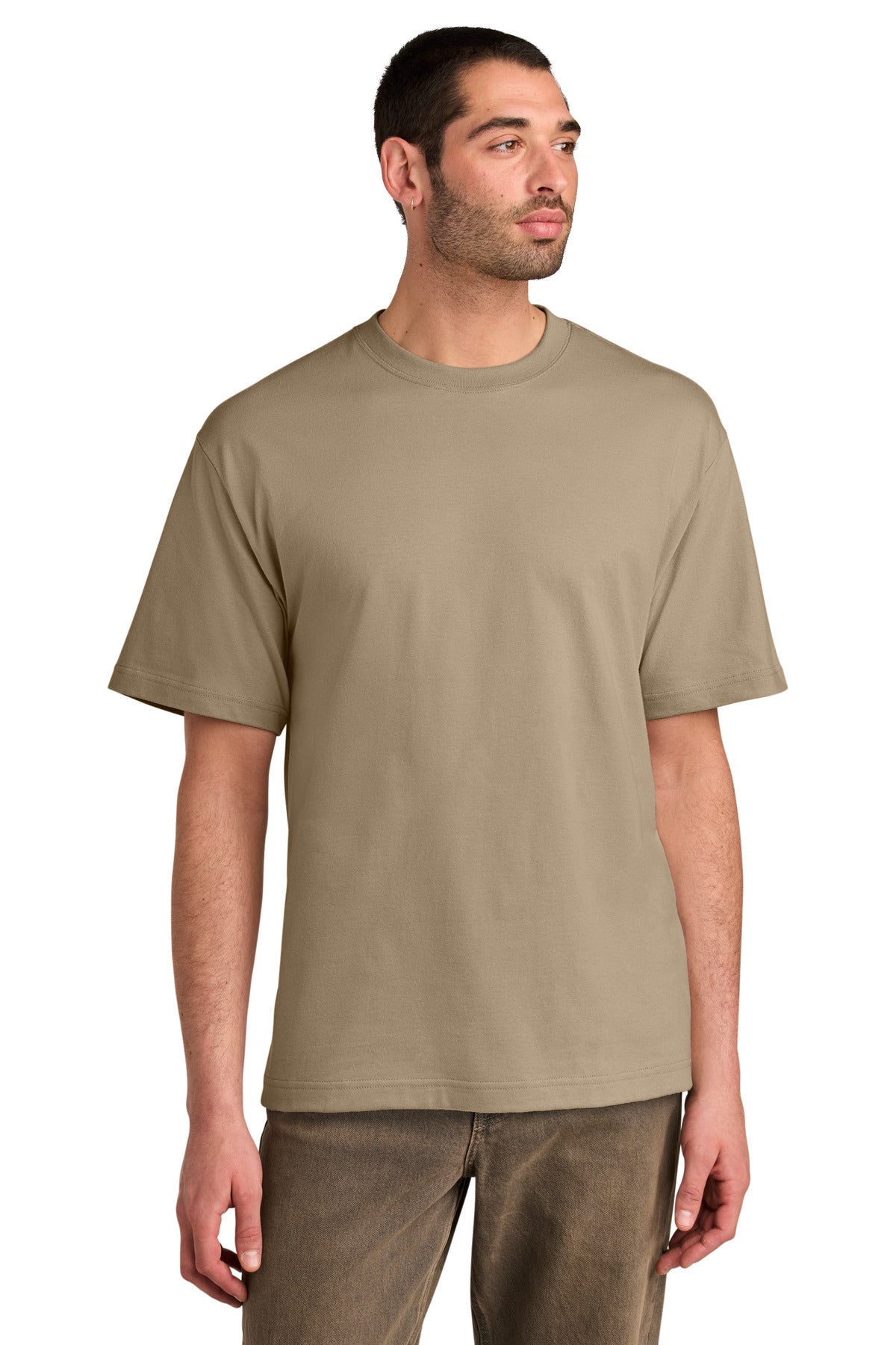 Front View of DesertTan District Heavyweight Very Important Tee DT6065