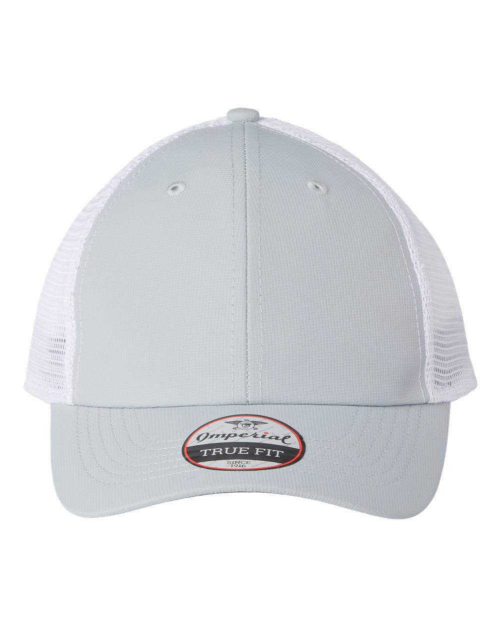 Front View of Fog/ White The Original Sport Mesh Cap - X210SM