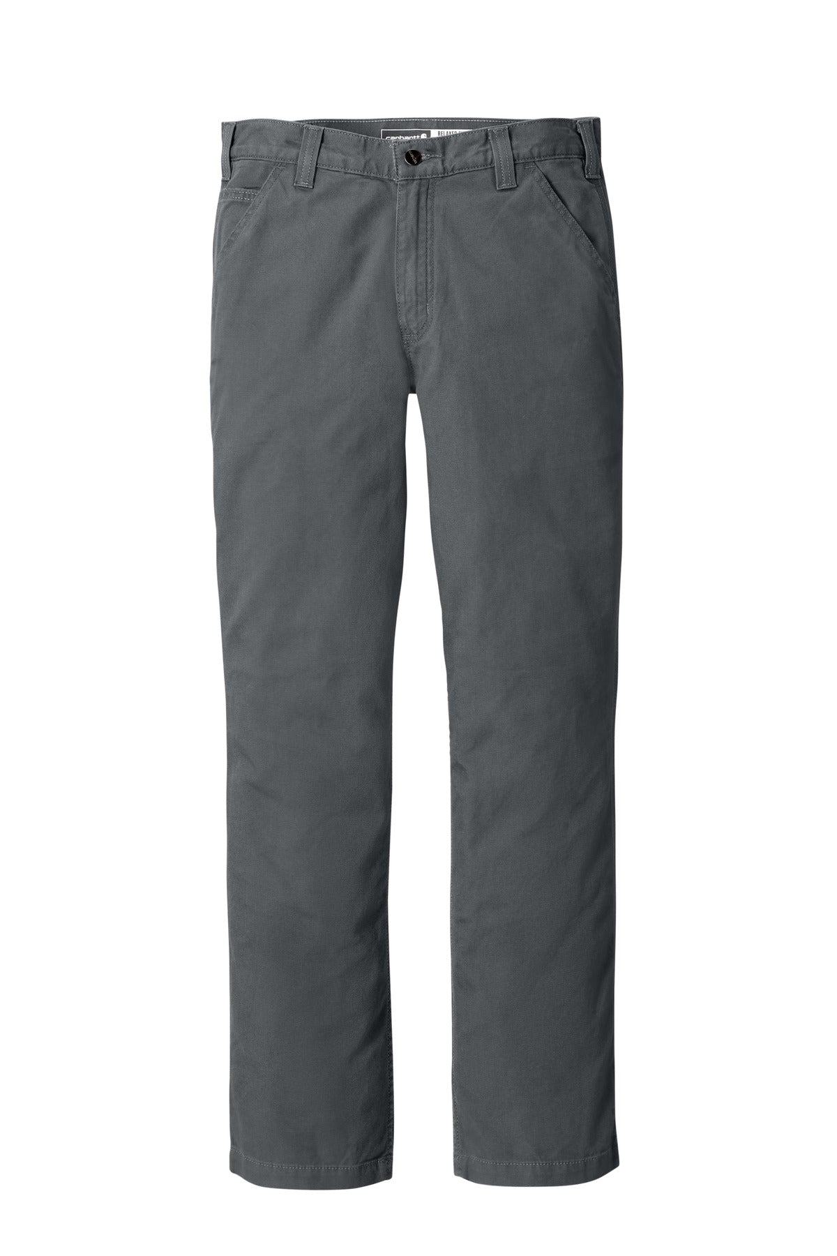 Front View of Gravel Carhartt Rugged Flex Rigby Pant CT102291