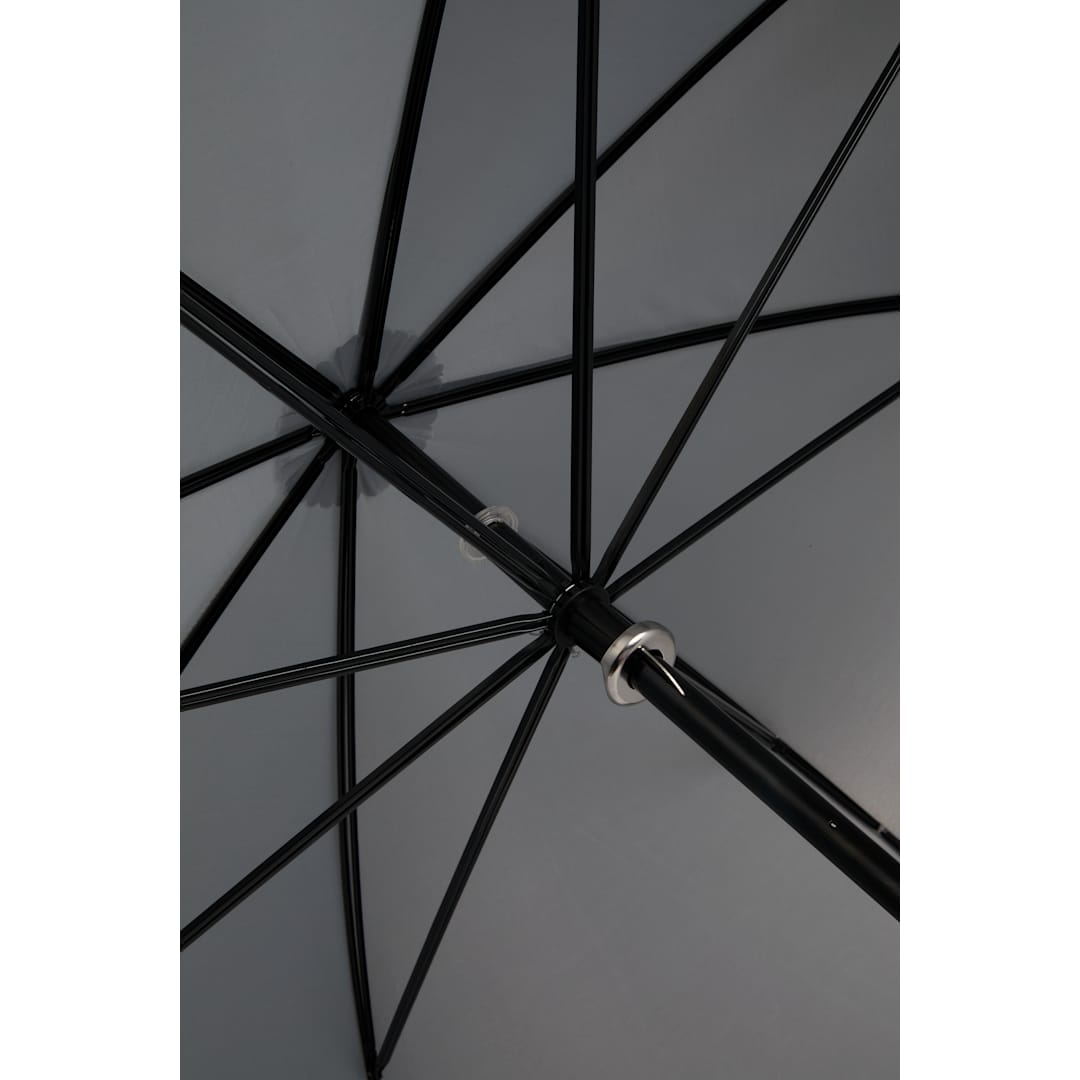 Front View of Gray 60" Manual Golf Umbrella