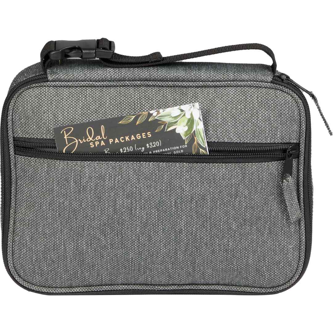 Front View of Gray Vila Recycled Travel Organizer plain