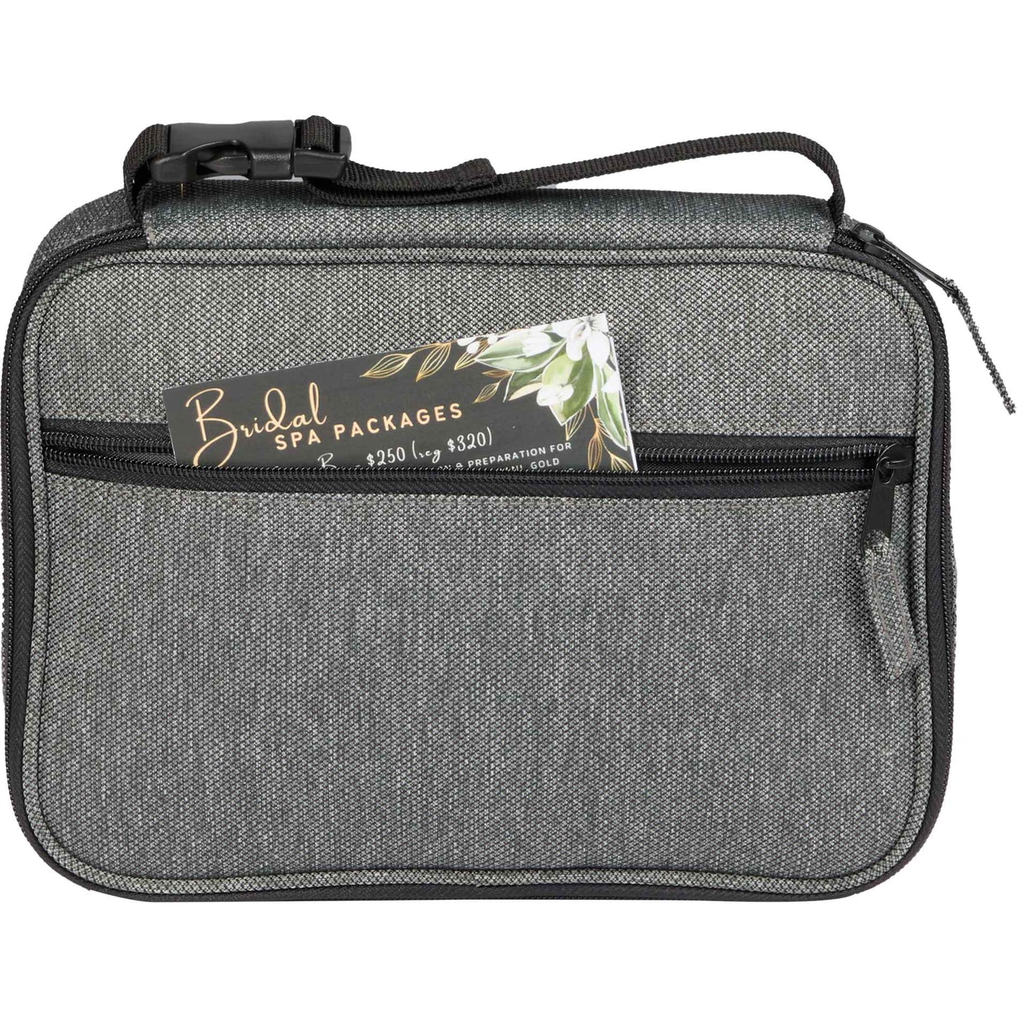 Front View of Gray Vila Recycled Travel Organizer plain