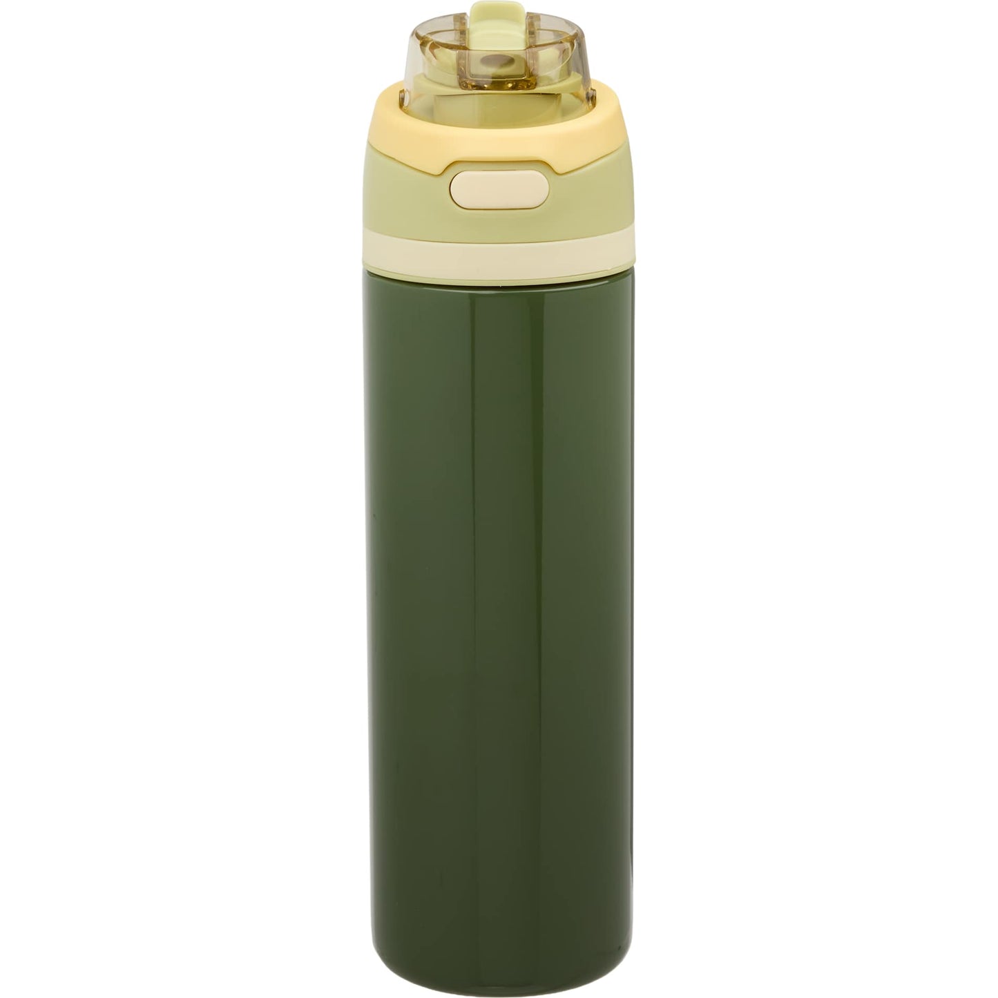 Front View of Green Elvin 28oz Recycled Stainless Flip Straw Bottle plain