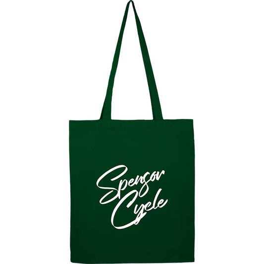 Front View of Green Organic 4oz Cotton Tote