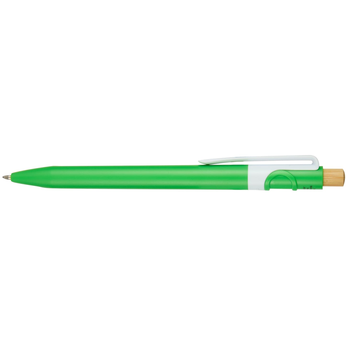 Front View of Green Sunburst Recycled Gel Pen plain