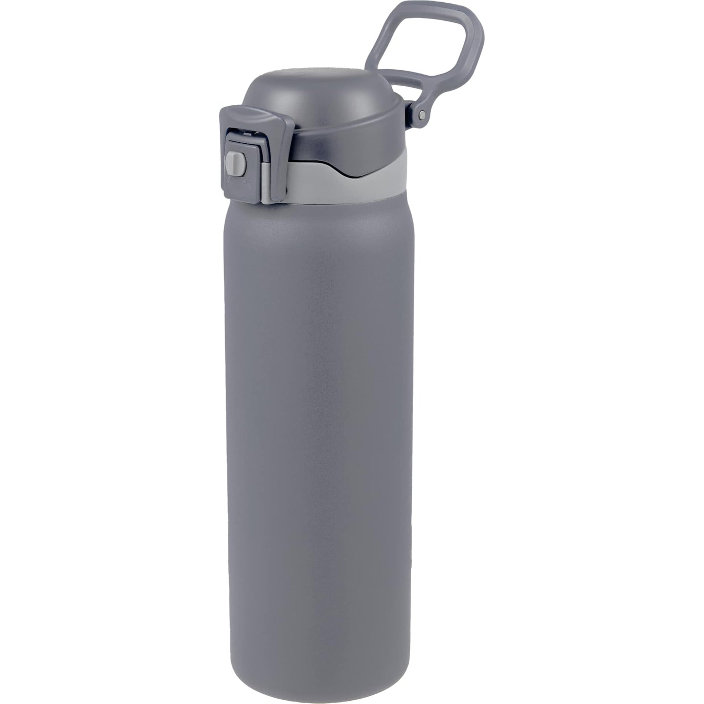 Front View of Grey Rhine 2 in 1 Vacuum Eco-Friendly Bottle 30oz plain