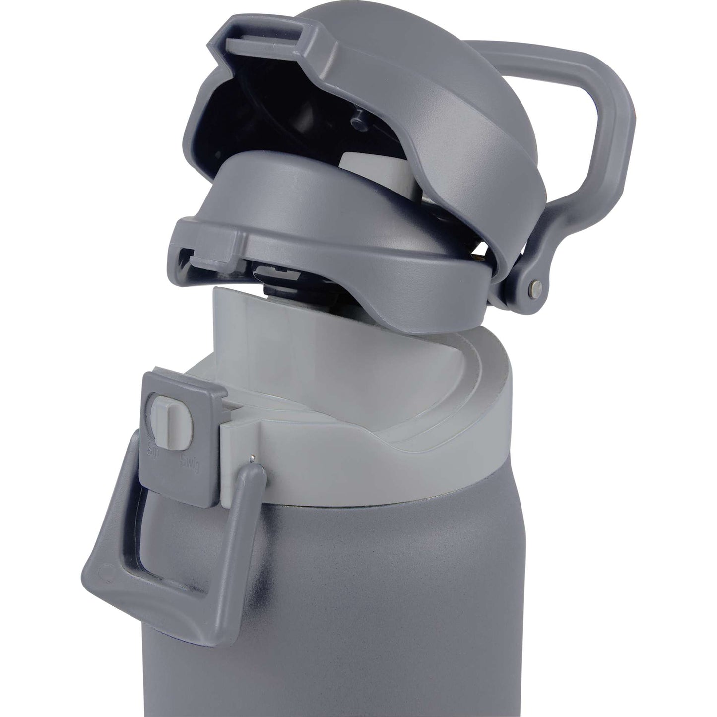 Front View of Grey Rhine 2 in 1 Vacuum Eco-Friendly Bottle 30oz