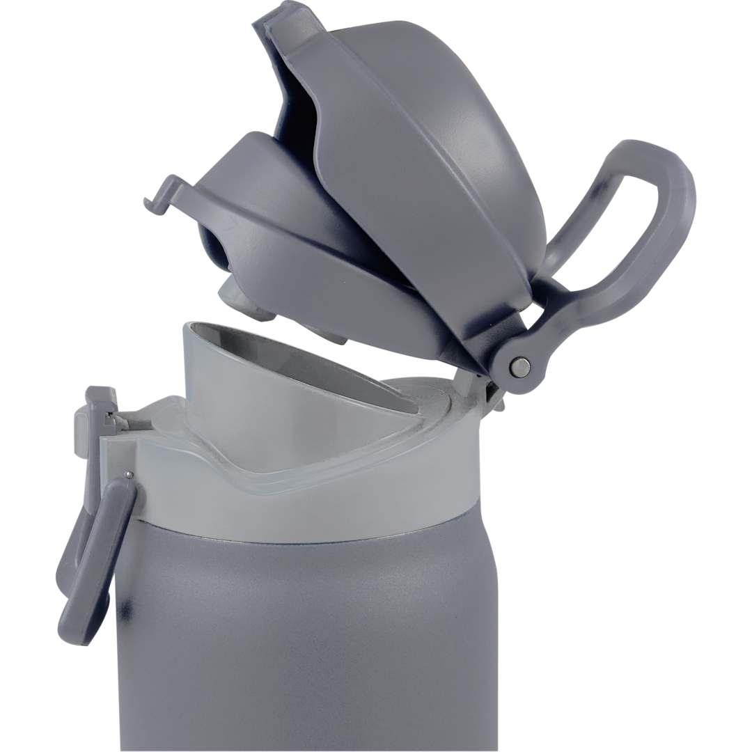 Front View of Grey Rhine 2 in 1 Vacuum Eco-Friendly Bottle 30oz