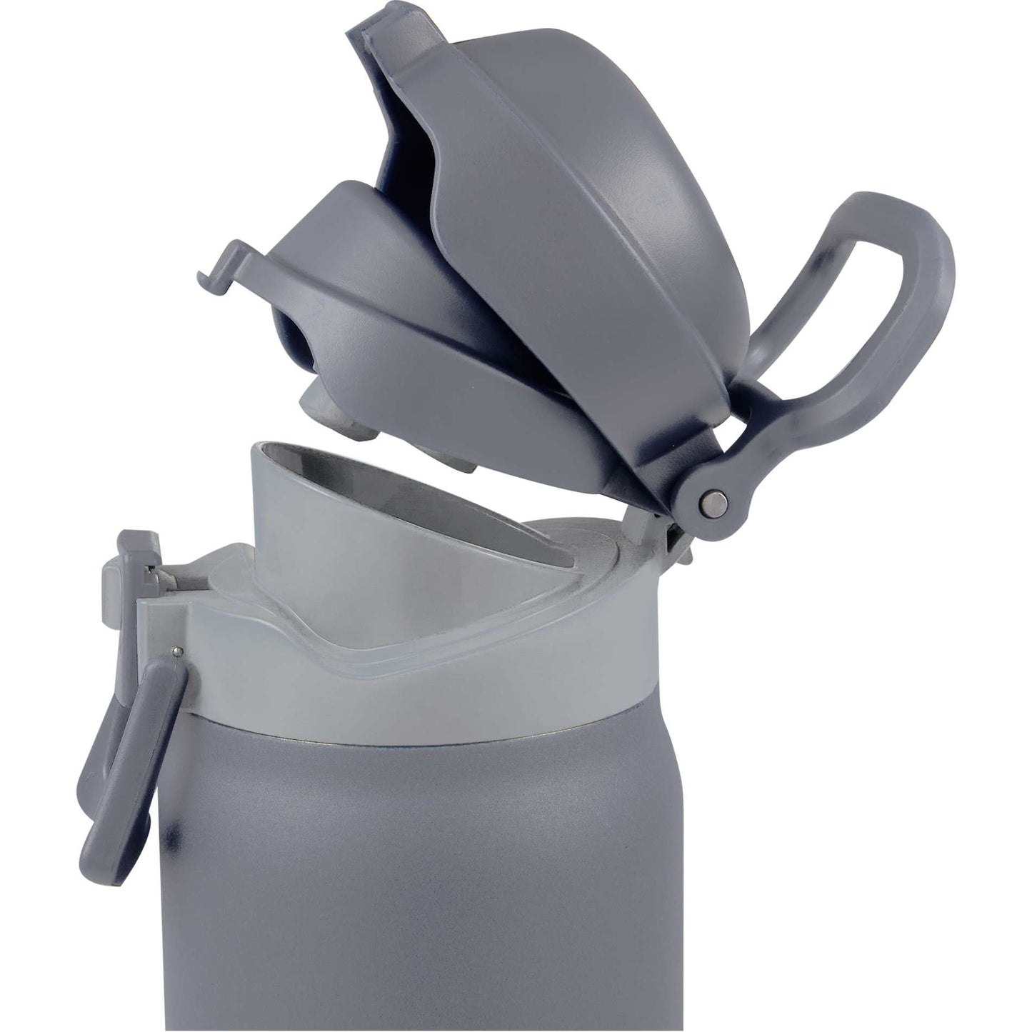 Front View of Grey Rhine 2 in 1 Vacuum Eco-Friendly Bottle 30oz