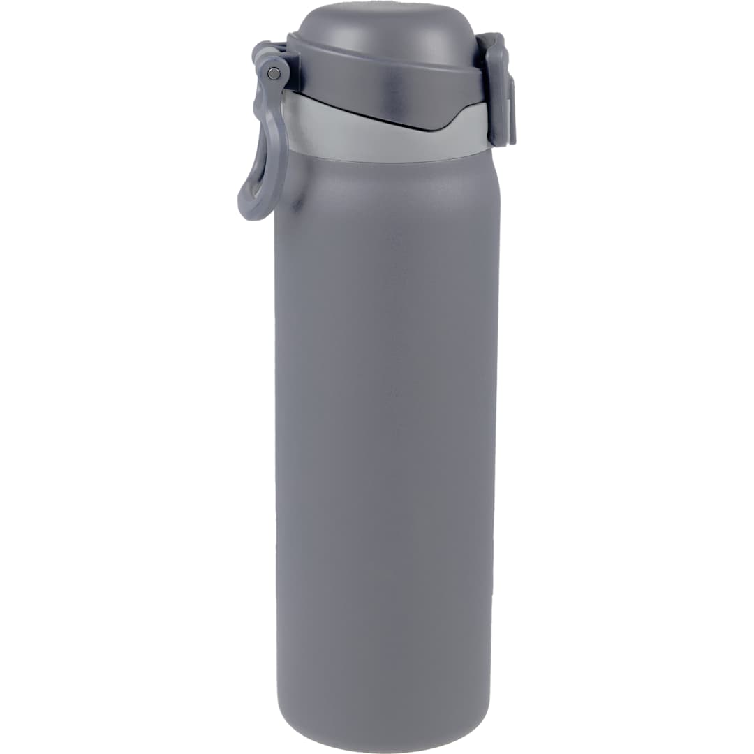 Front View of Grey Rhine 2 in 1 Vacuum Eco-Friendly Bottle 30oz
