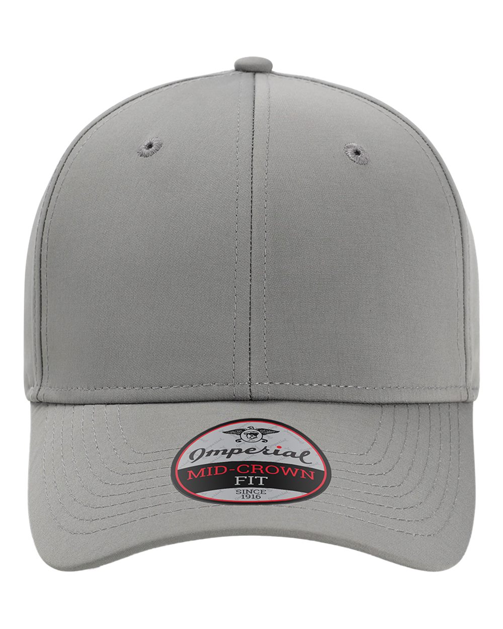 Front View of Grey The Independent Cap - 7054N