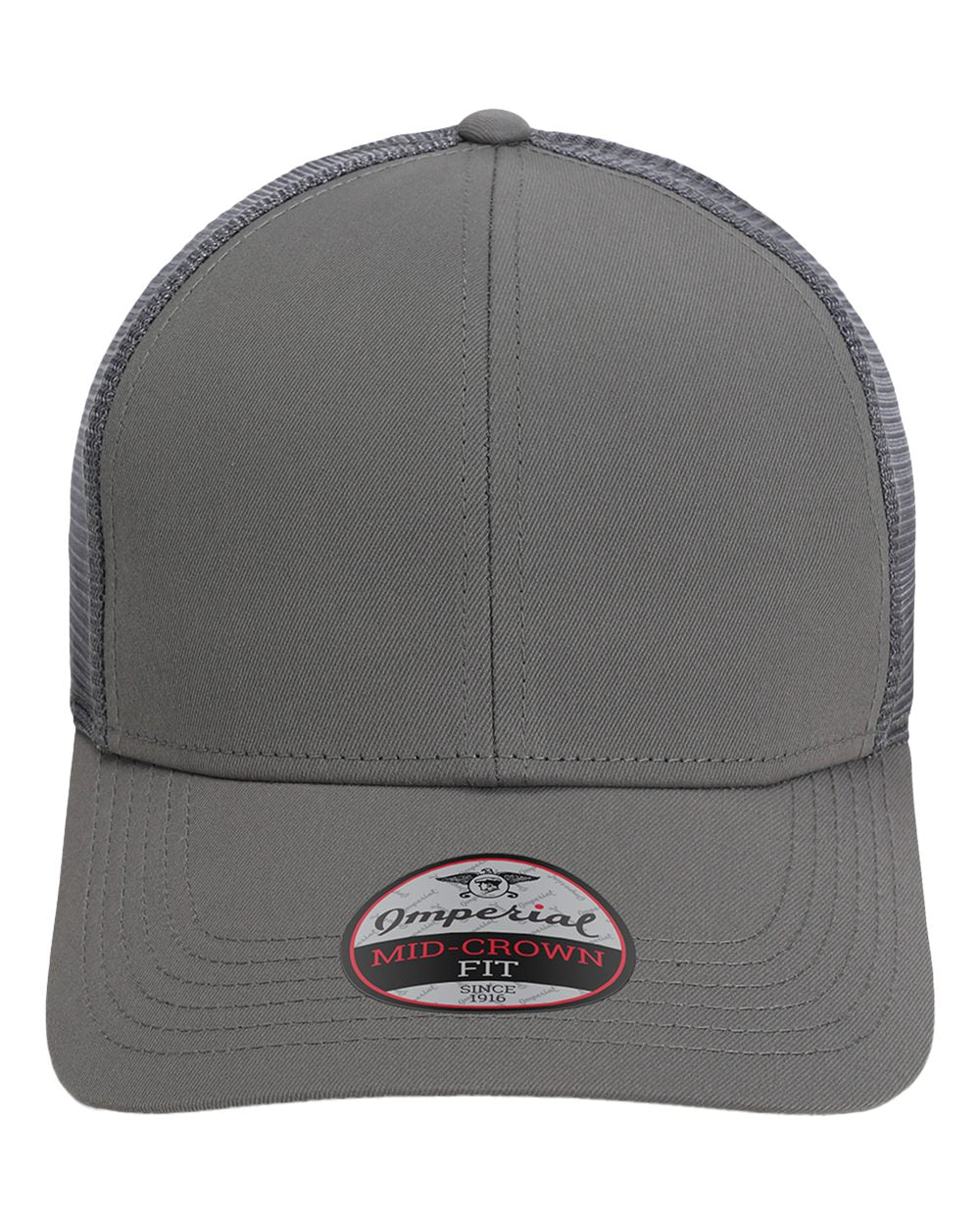 Front View of Grey The Whitaker Mesh Cap - 1988M