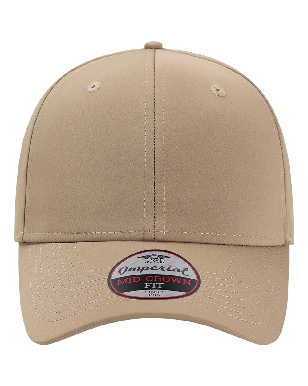 Front View of Khaki The Independent Cap - 7054N