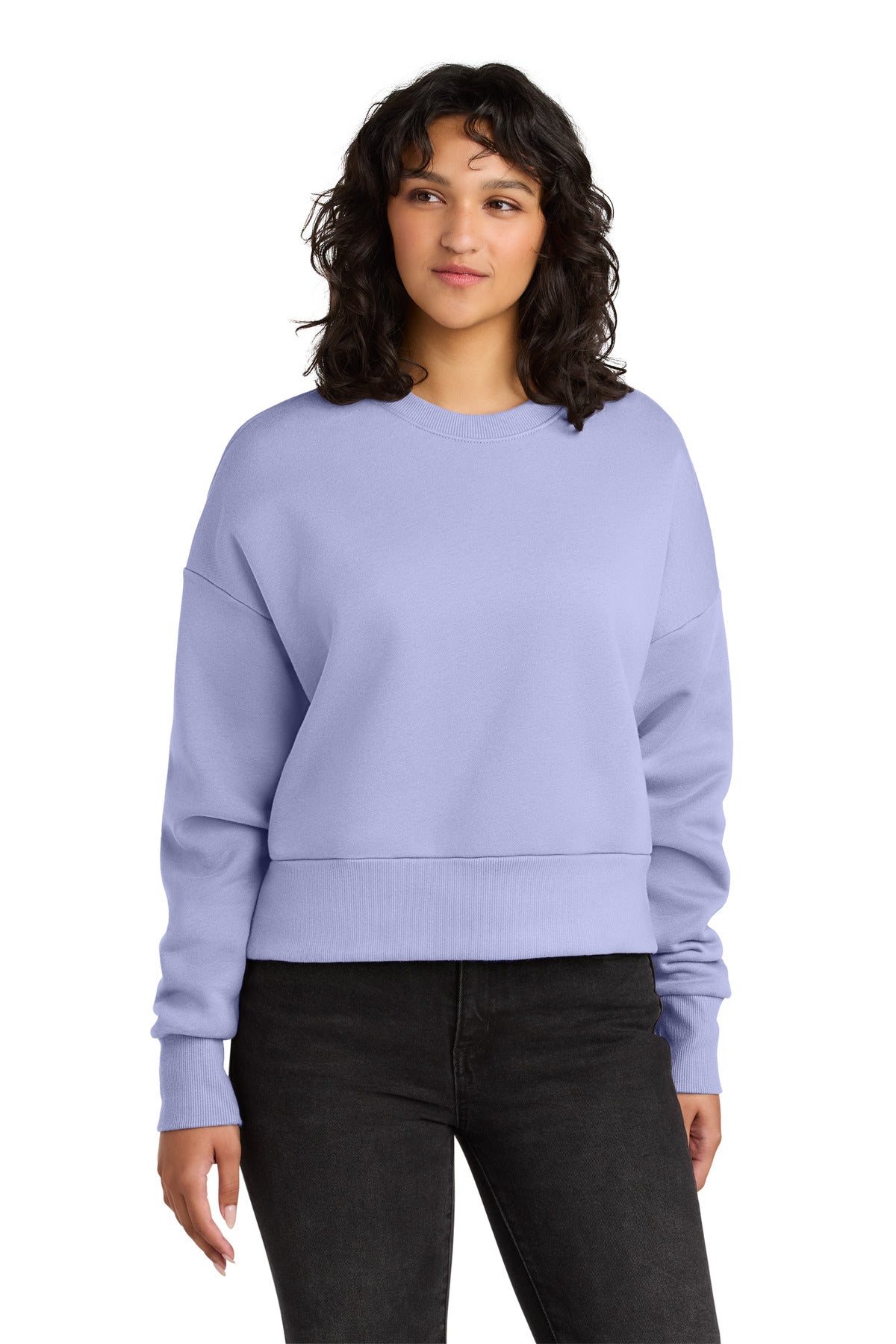 Front View of Lavender Next Level Apparel Women's Heavyweight Sweatshirt NL9087