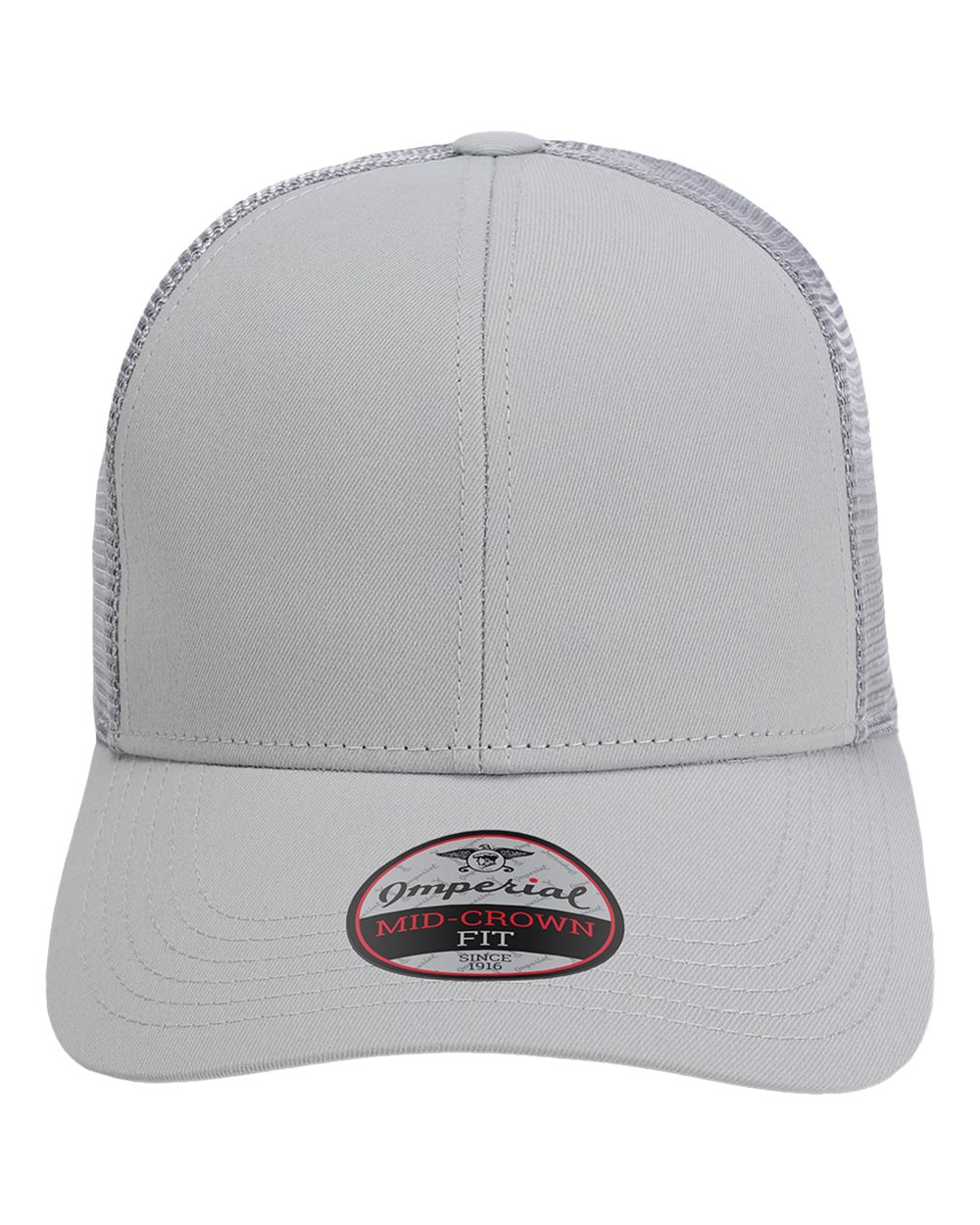 Front View of Light Grey The Whitaker Mesh Cap - 1988M