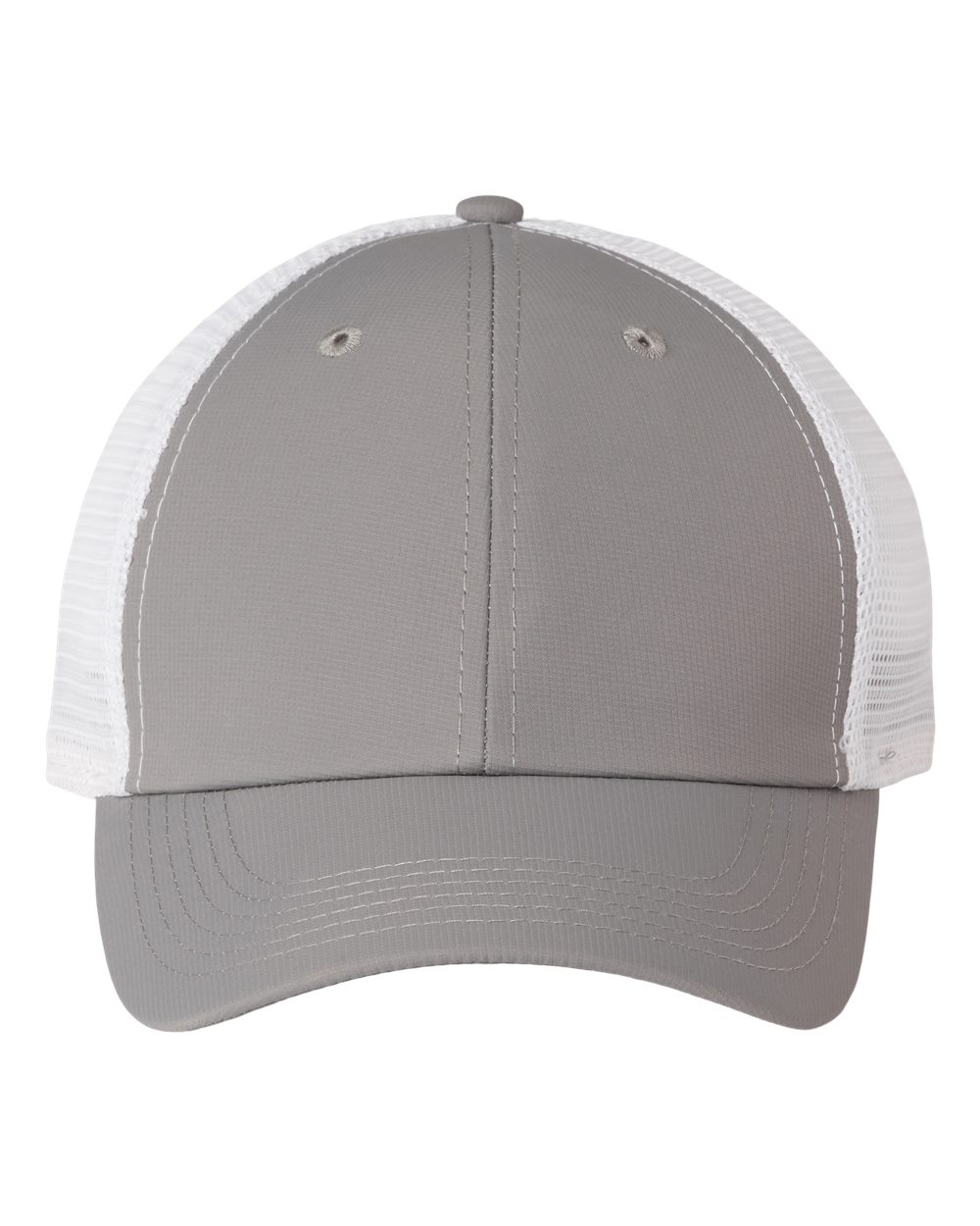 Front View of Light Grey/ White The Original Sport Mesh Cap - X210SM