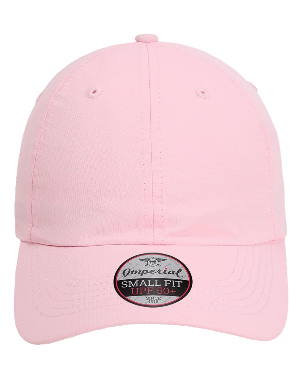 Front View of Light Pink The Hinsen Women's Performance Ponytail Cap - L338