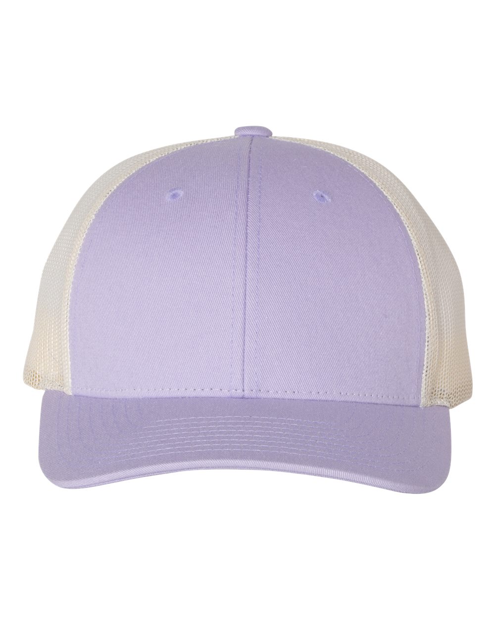 Front View of Lilac/ Birch Low Pro Trucker Cap - 115