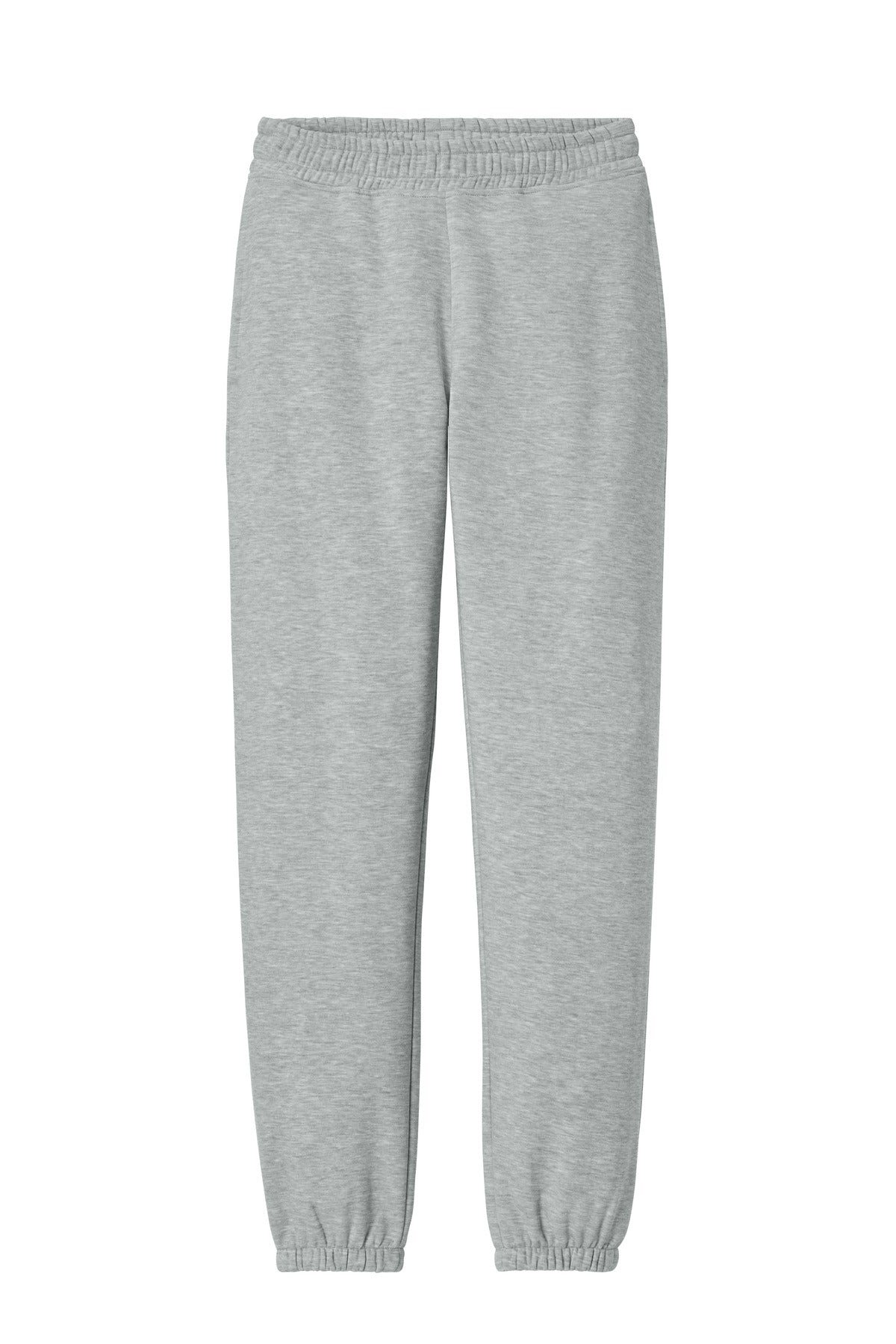 Front View of LtHtGry District V.I.T. Heavyweight Fleece Sweatpant DT6162