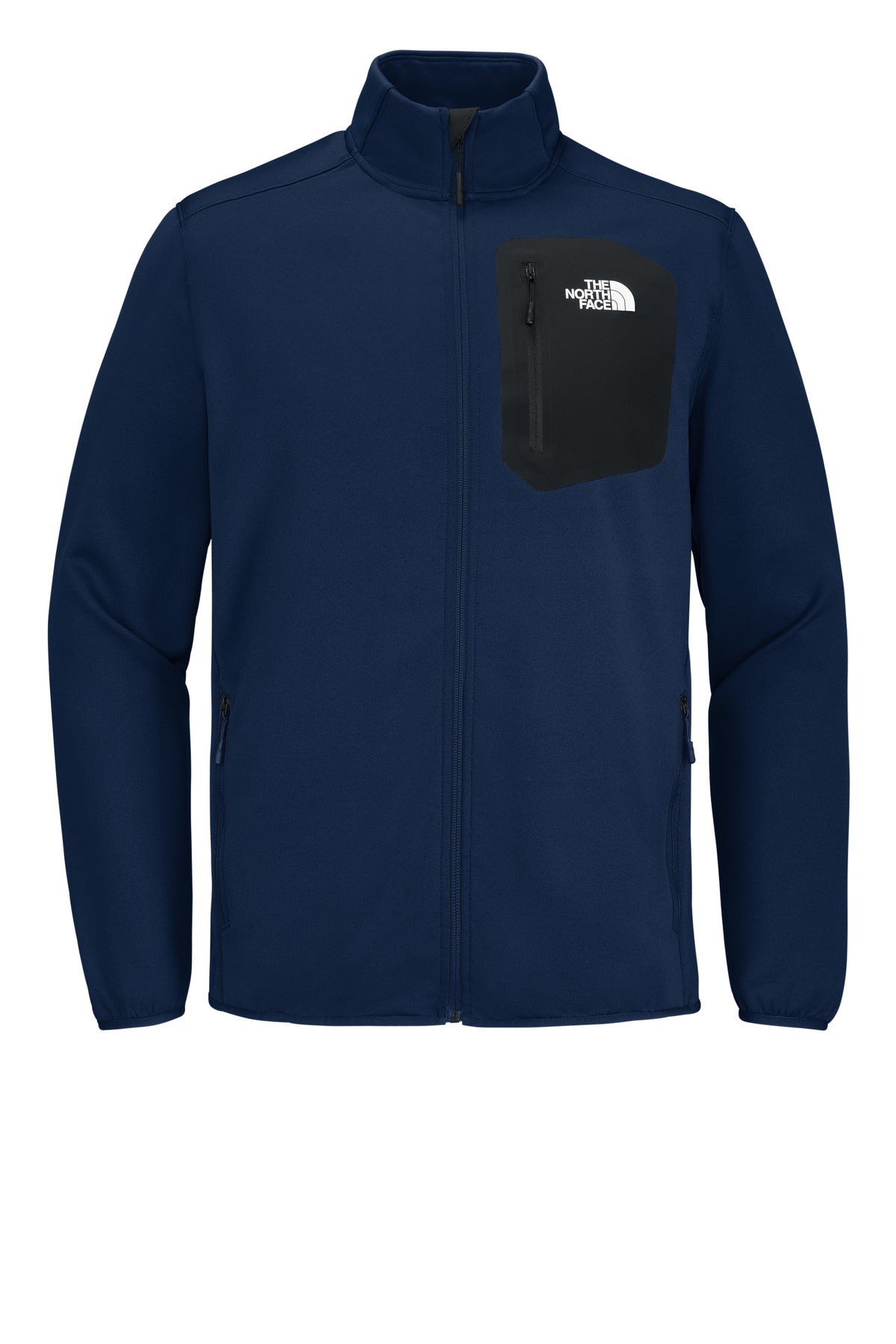 Front View of LunarBlue The North Face Dove Creek Full-Zip Fleece Jacket NF0A8FQN