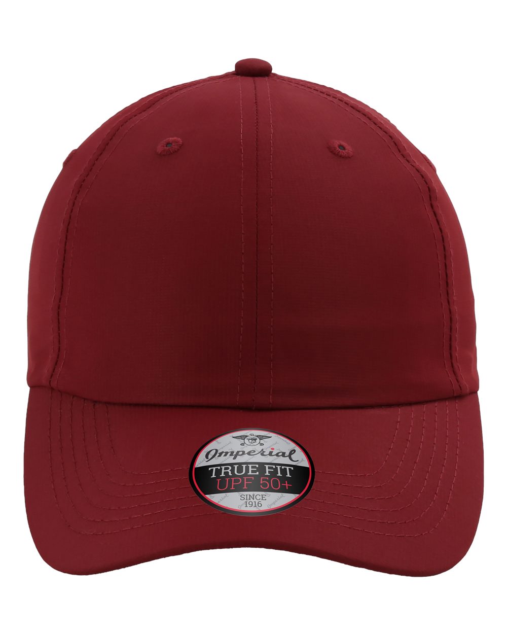 Front View of Maroon The Original Performance Cap - X210P