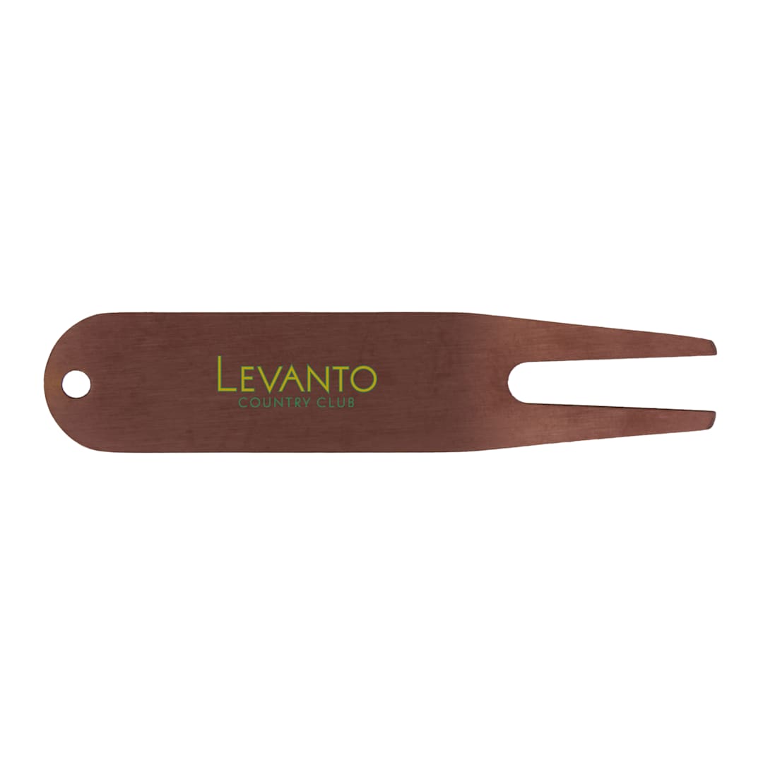 Front View of Metallic Classic Metal Divot Tool