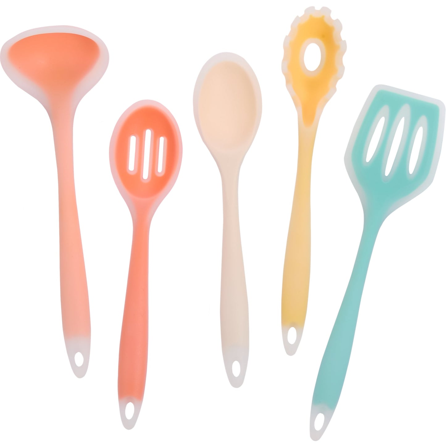 Front View of Multi Silicone Cooking Utensil Set
