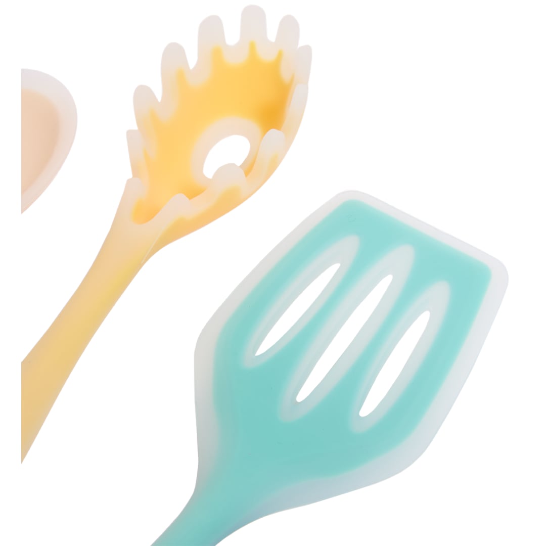 Front View of Multi Silicone Cooking Utensil Set