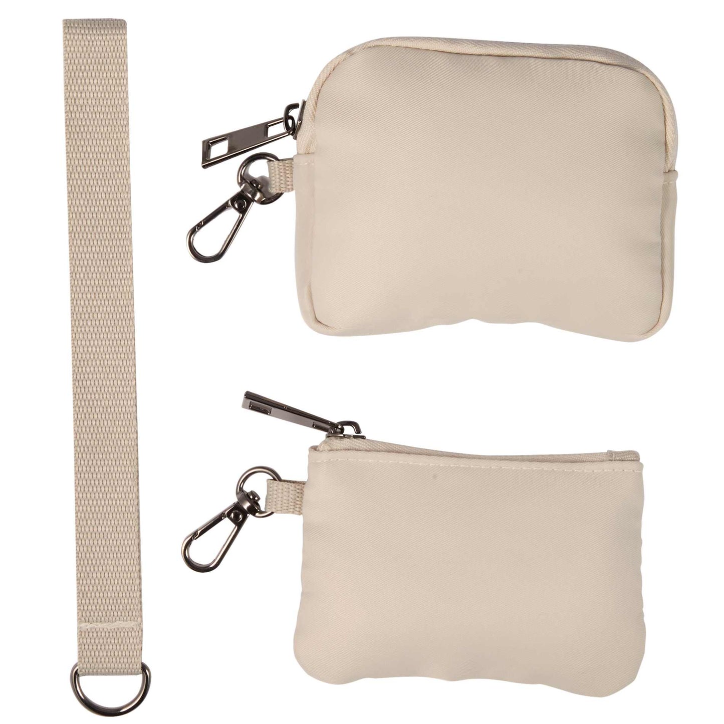 Front View of Natural Daybreak Recycled Dual Lanyard plain