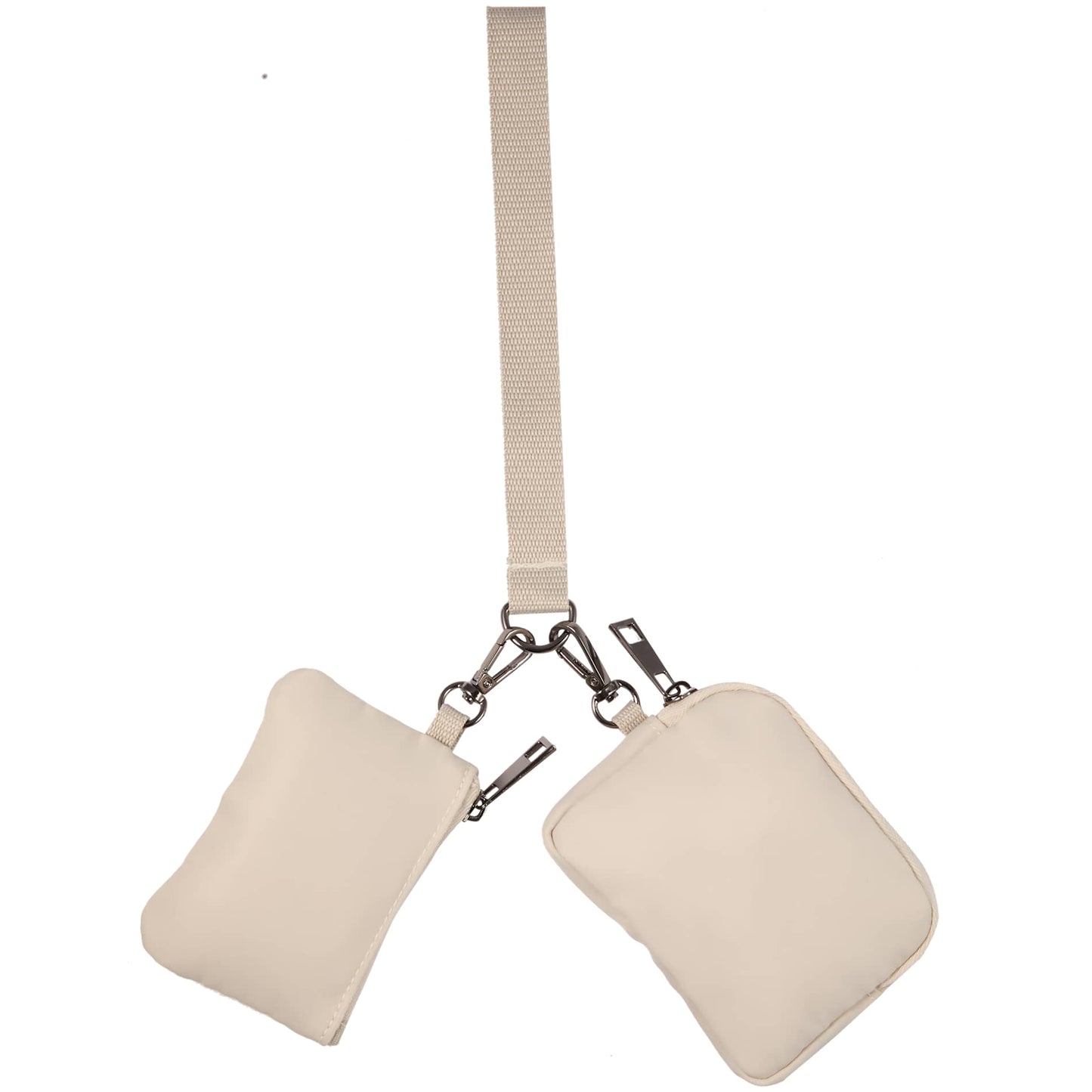 Front View of Natural Daybreak Recycled Dual Lanyard plain