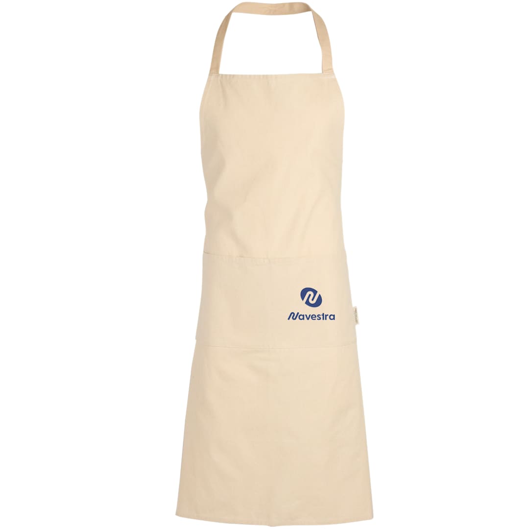 Front View of Natural Recycled Cotton Apron