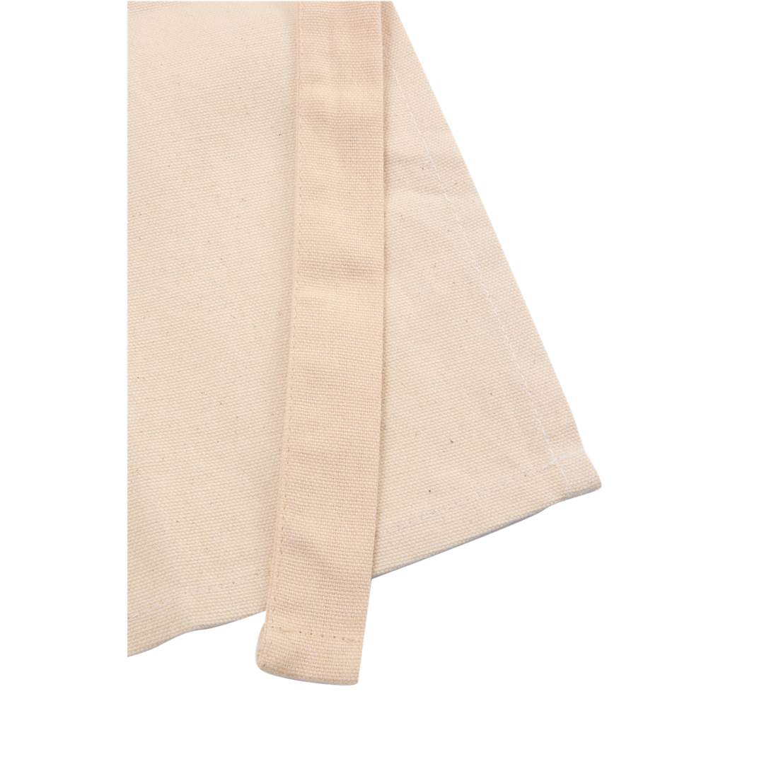Front View of Natural Recycled Cotton Apron