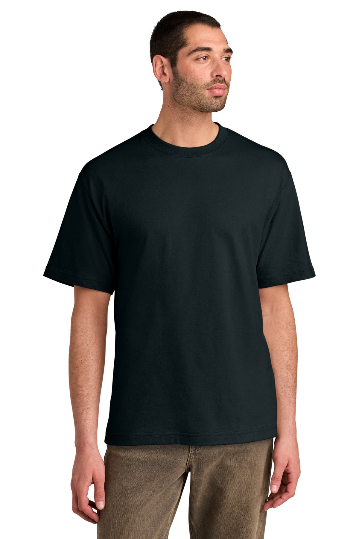 Front View of NavyBlue District Heavyweight Very Important Tee DT6065