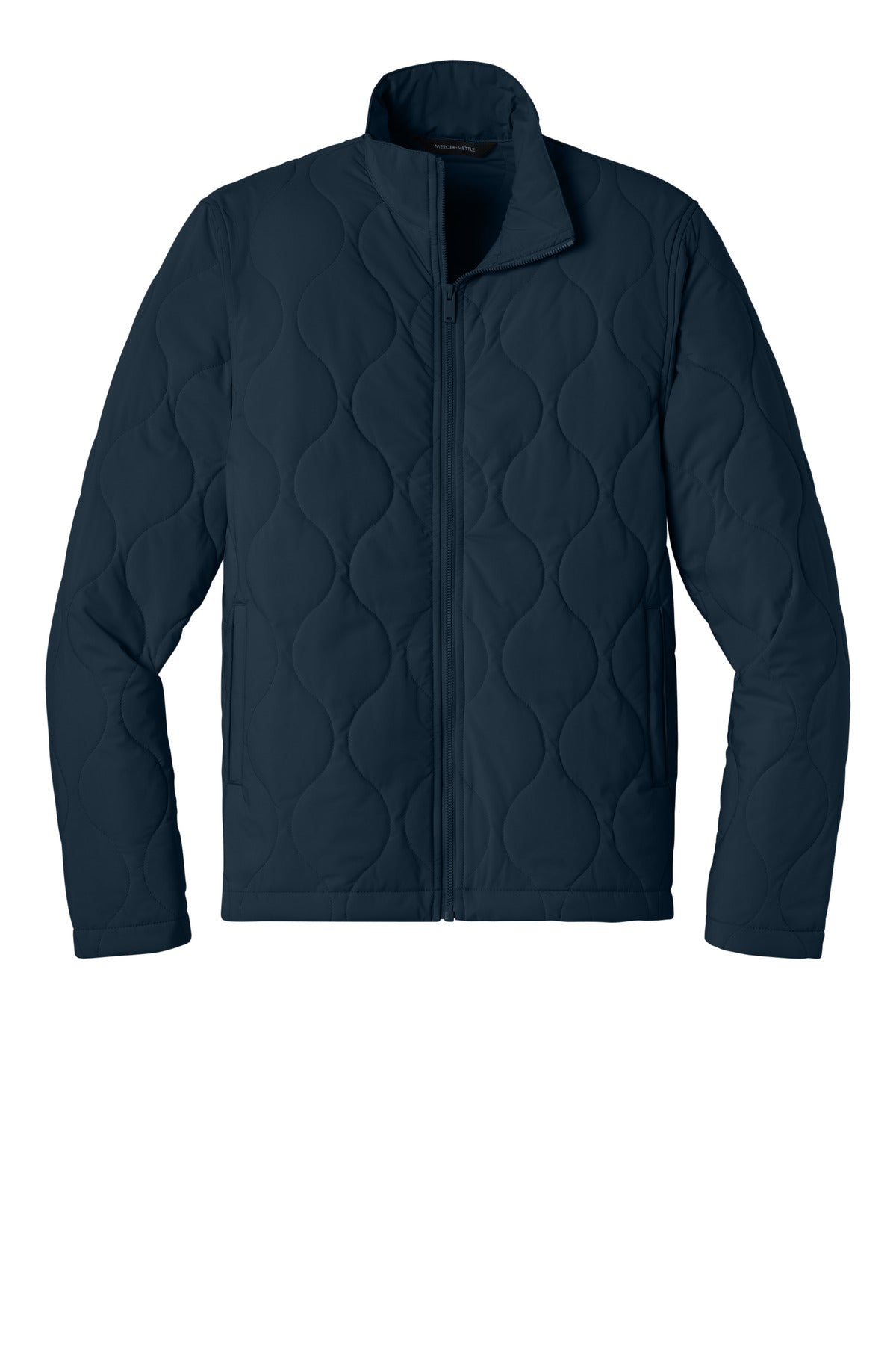 Front View of NightNavy Mercer+Mettle Quilted Liner Jacket MM7202