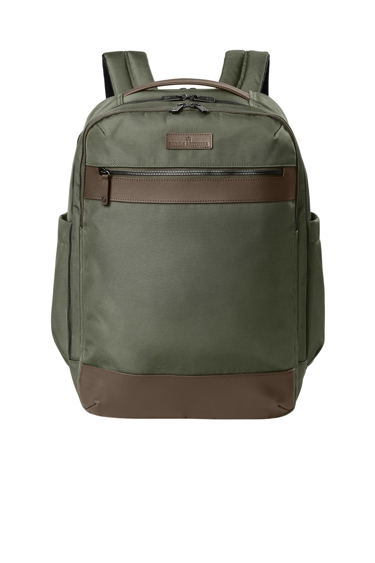 Front View of NobleGreen Brooks Brothers Oxford Backpack BB18822