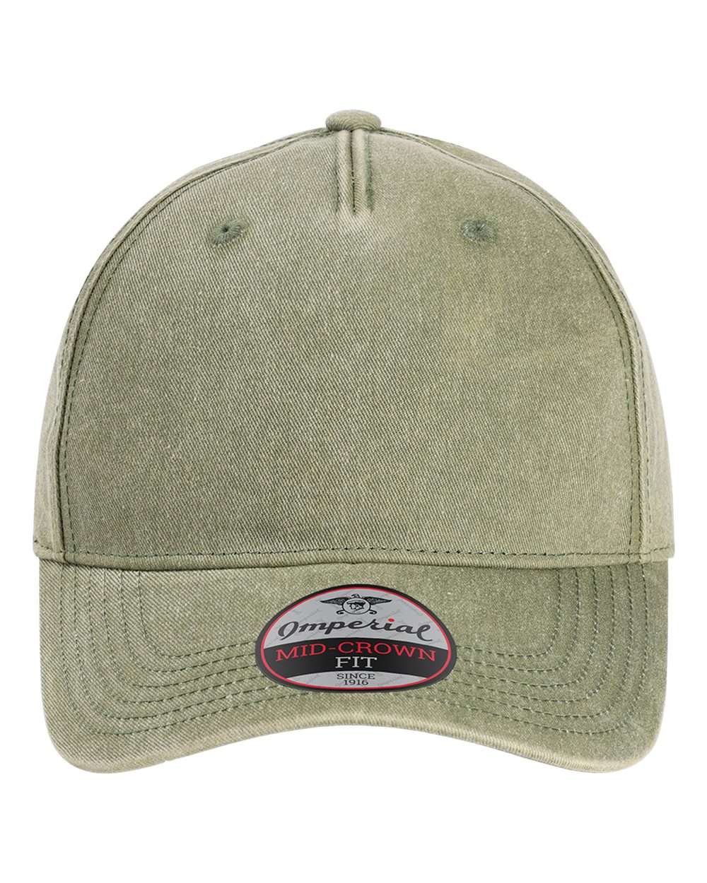 Front View of Olive Green The Gambit Cap - X240