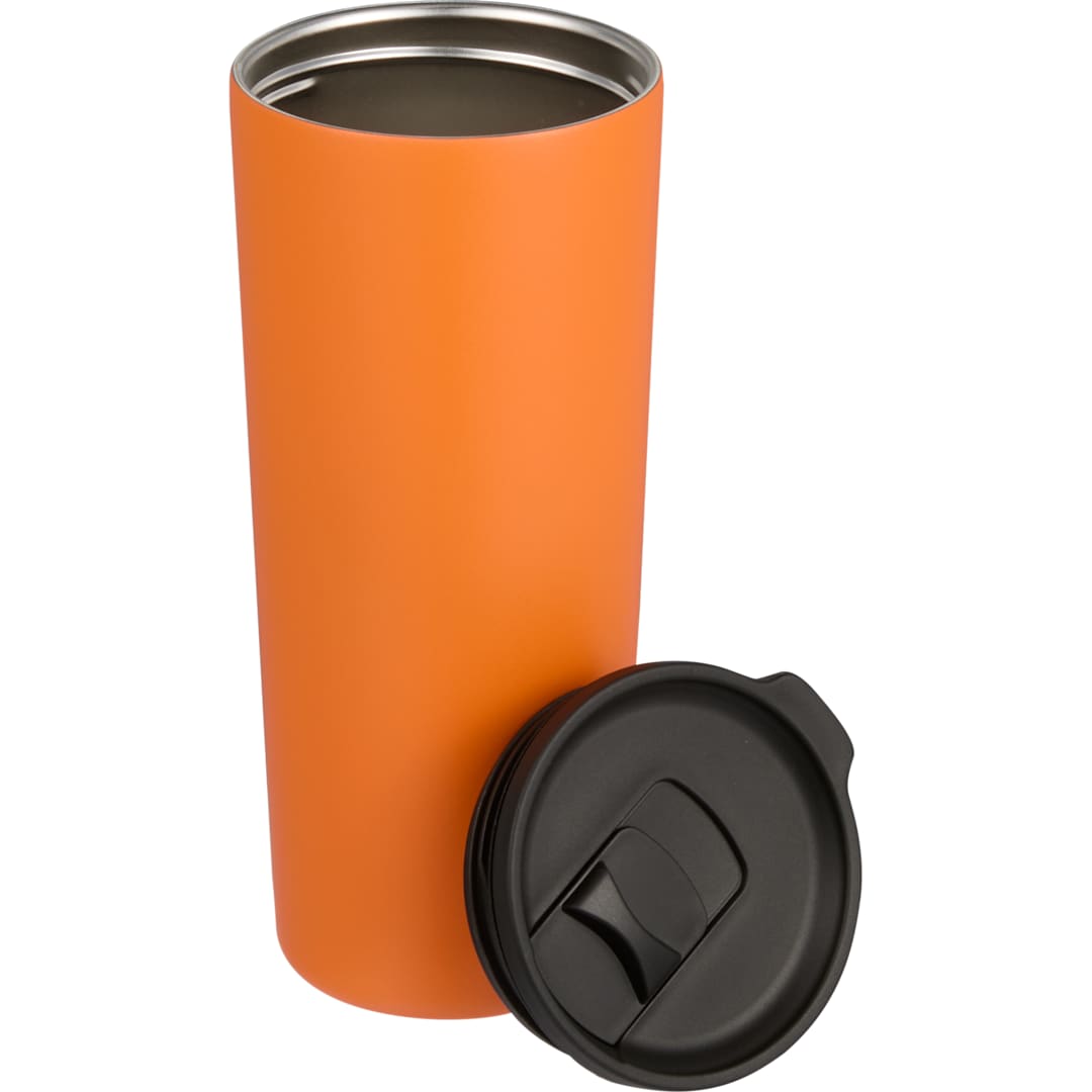 Front View of Orange Leeston Copper Vacuum Insulated Tumbler 24oz