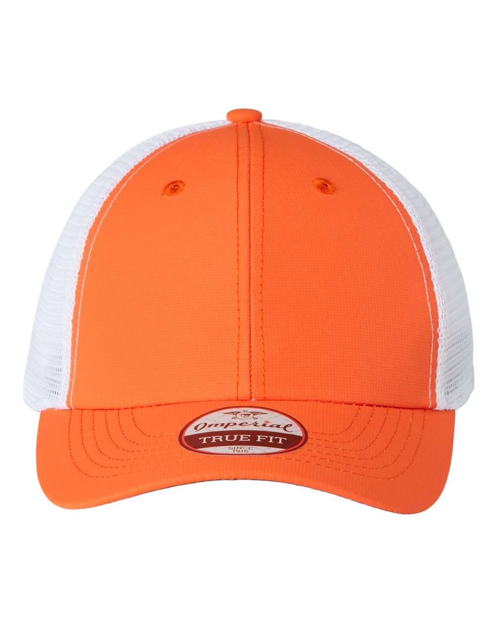 Front View of Orange/ White The Original Sport Mesh Cap - X210SM