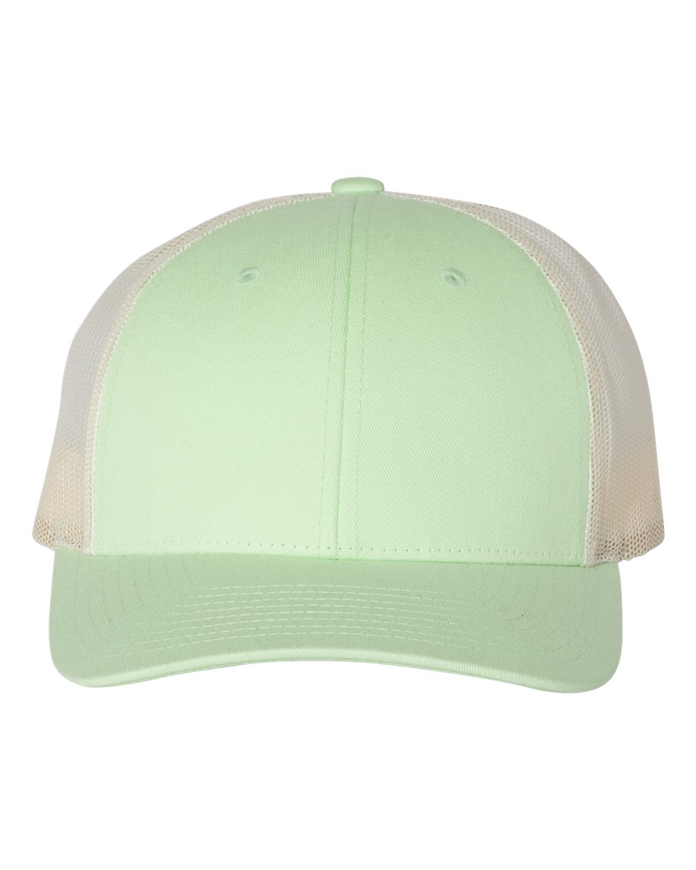 Front View of Patina Green/ Birch Low Pro Trucker Cap - 115